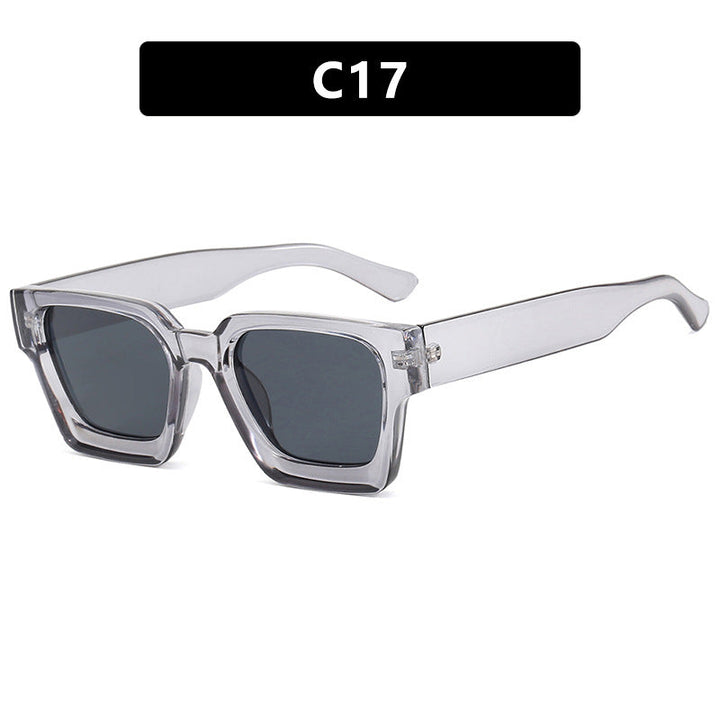 Ladies fashionable square sunglasses with sturdy frame and yellow lenses Kalsten