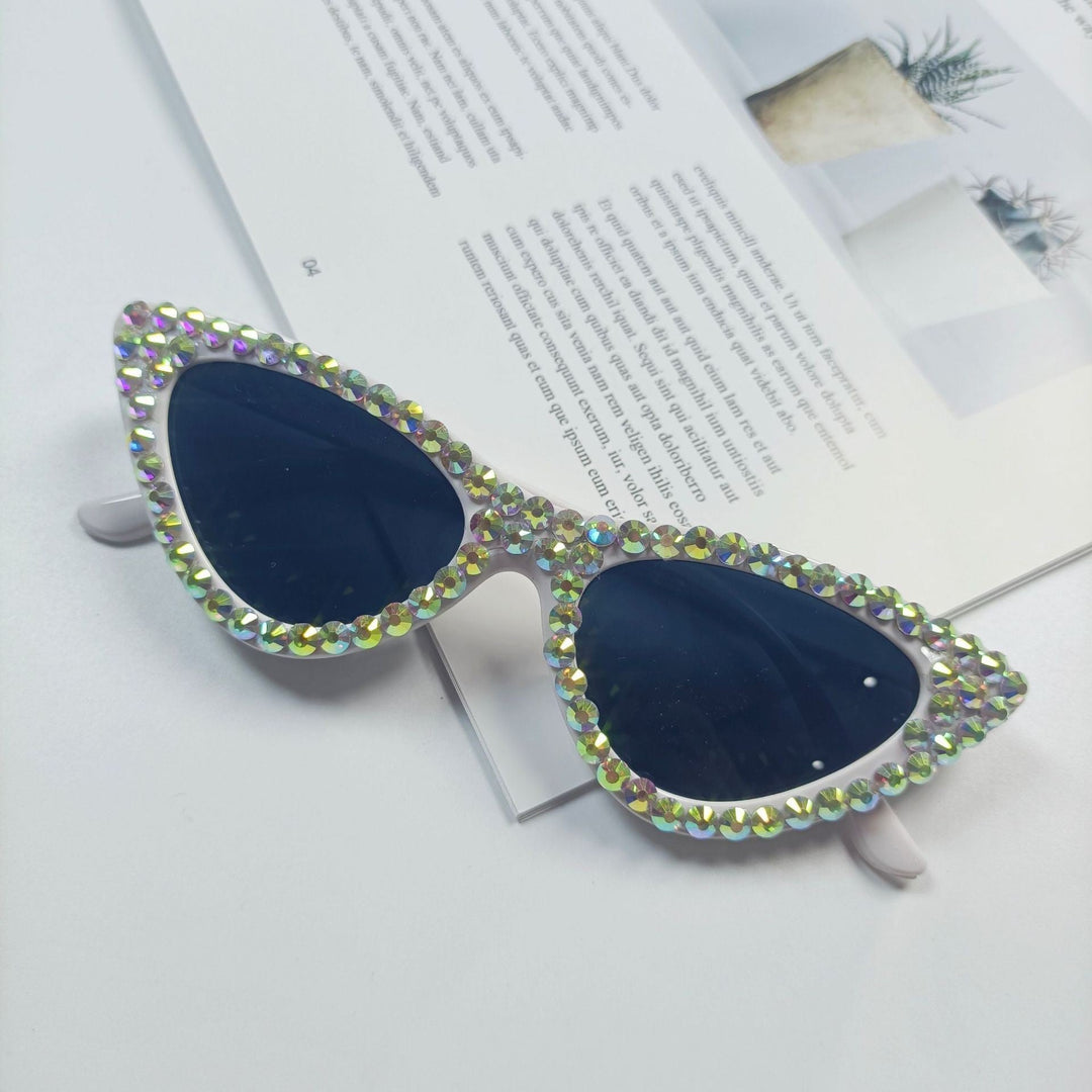 Women's Cat-Eye Sunglasses with Sparkling Crystal Trimming Kalsten