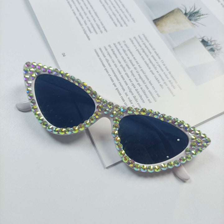 Women's Cat-Eye Sunglasses with Sparkling Crystal Trimming Kalsten