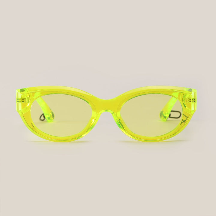 Women's fashionable sunglasses with transparent frame and UV protection Kalsten