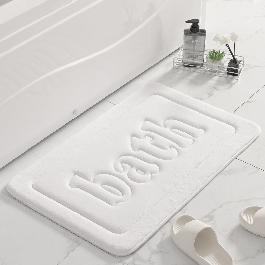 Plush Textured Bath Mat