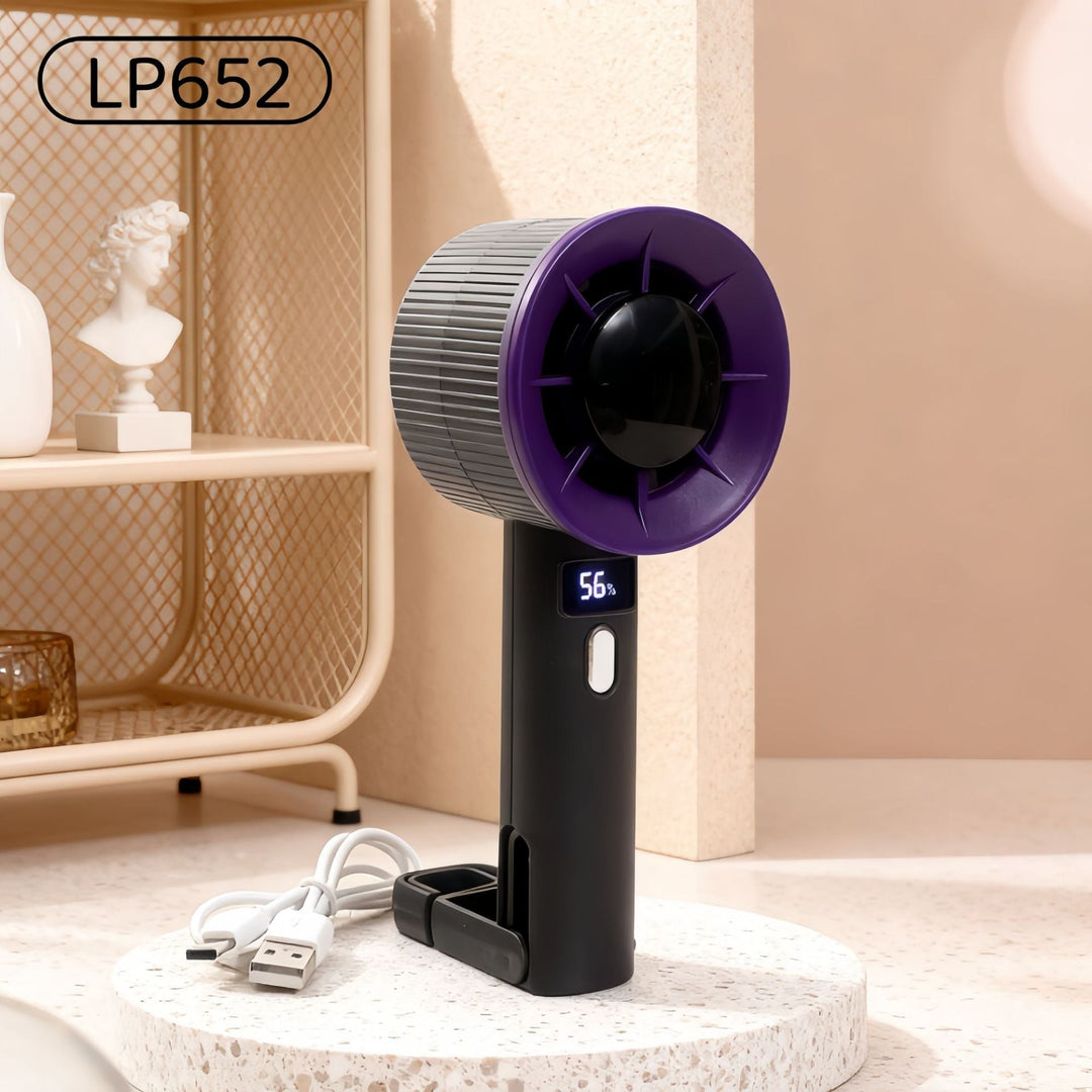 Ladies Portable Hand Fan with LED Display Kalsten