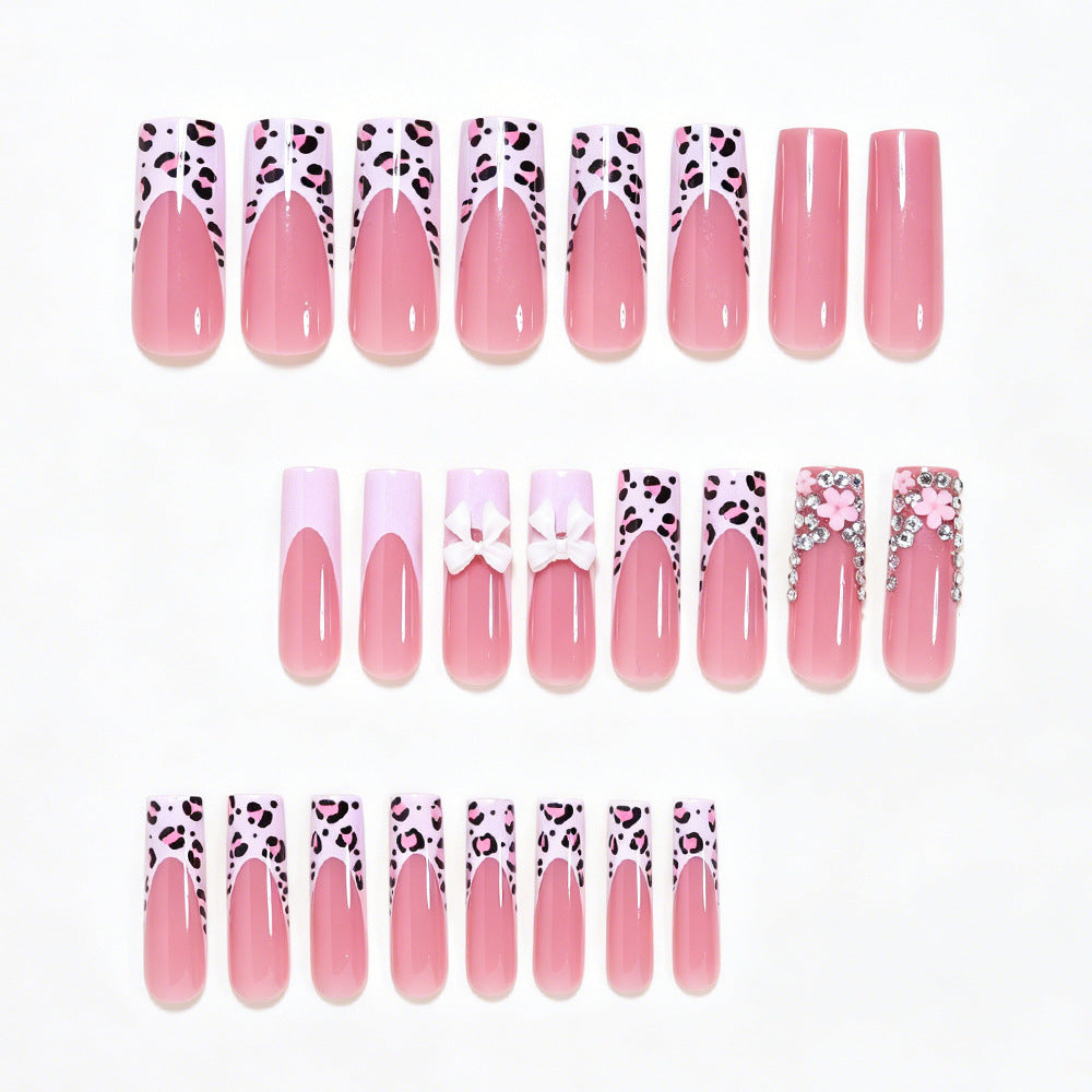 Decorative Press-On Nail Art Set with 3D Accents Acalora