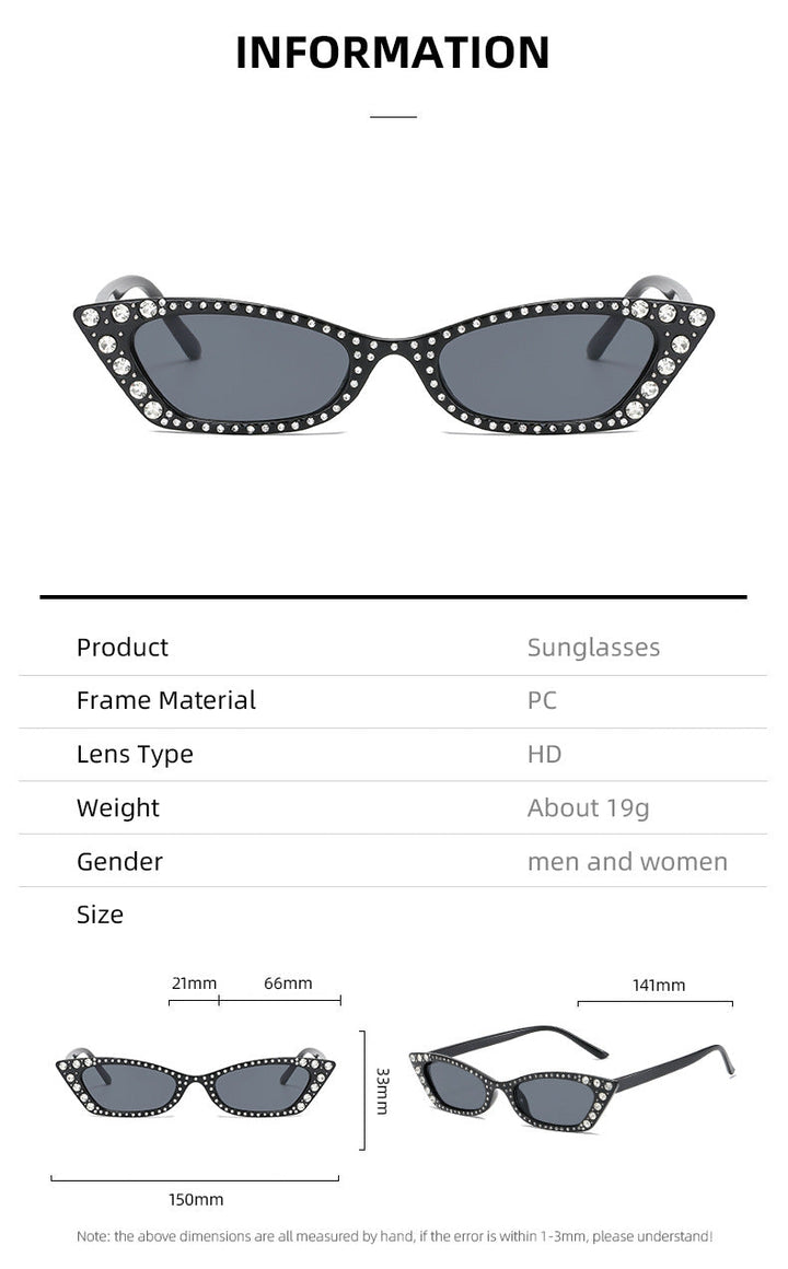 Women's extravagant Cat-Eye sunglasses with crystal embellishments Kalsten
