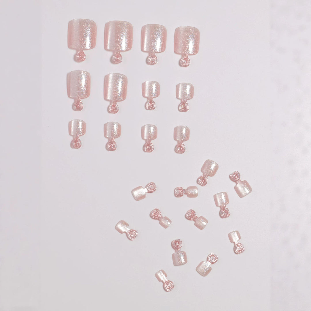 Premium Glittering Faux Gel Press-On Toes Kalsten