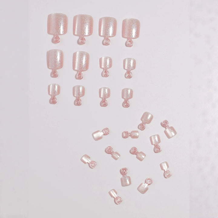 Premium Glittering Faux Gel Press-On Toes Kalsten