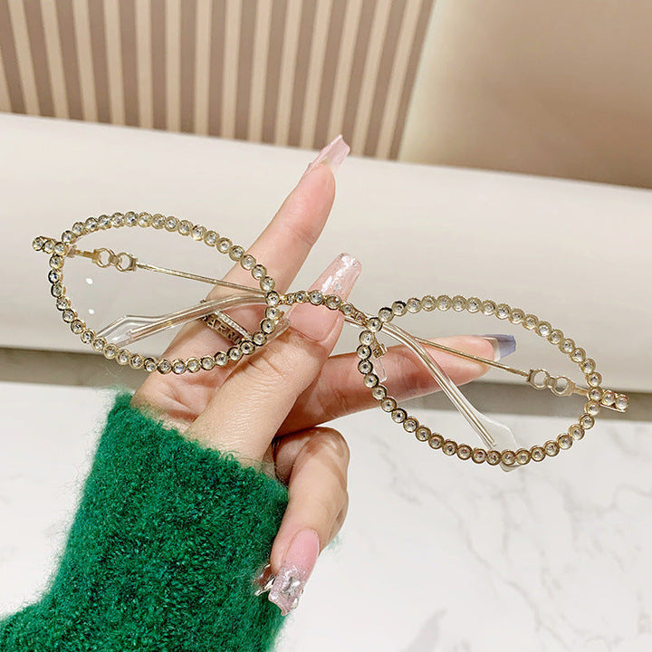 Ladies Designer Eyewear Frame with Extravagant Pearl Frame Kalsten