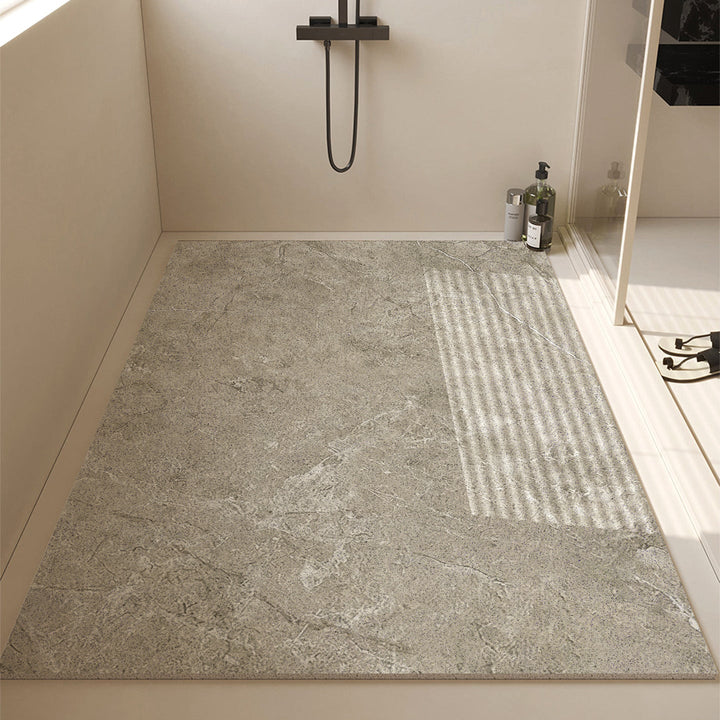 Luxurious Stone-Textured Bath Mat