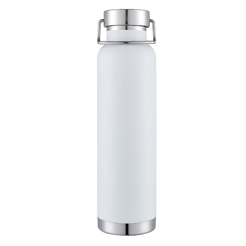 Double-Wall Vacuum Insulated Stainless Steel Water Bottle With Twist-Lock Carry Lid
