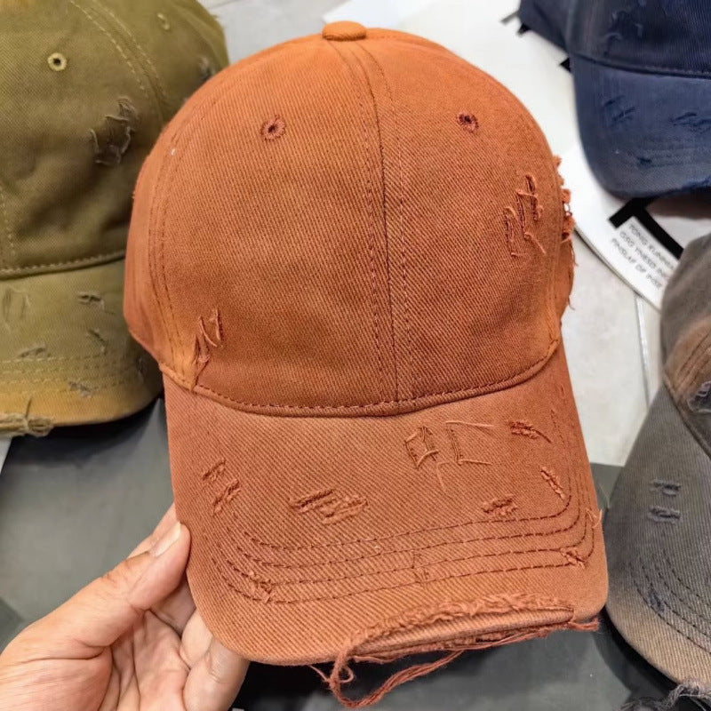 Men's Distressed Denim Baseball Cap Kalsten