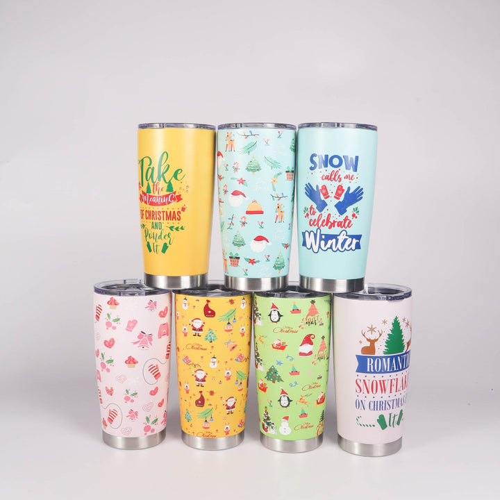 Vacuum Insulated Stainless Steel Travel Tumbler With Spill-Resistant Slider Lid And Tapered Cupholder Fit