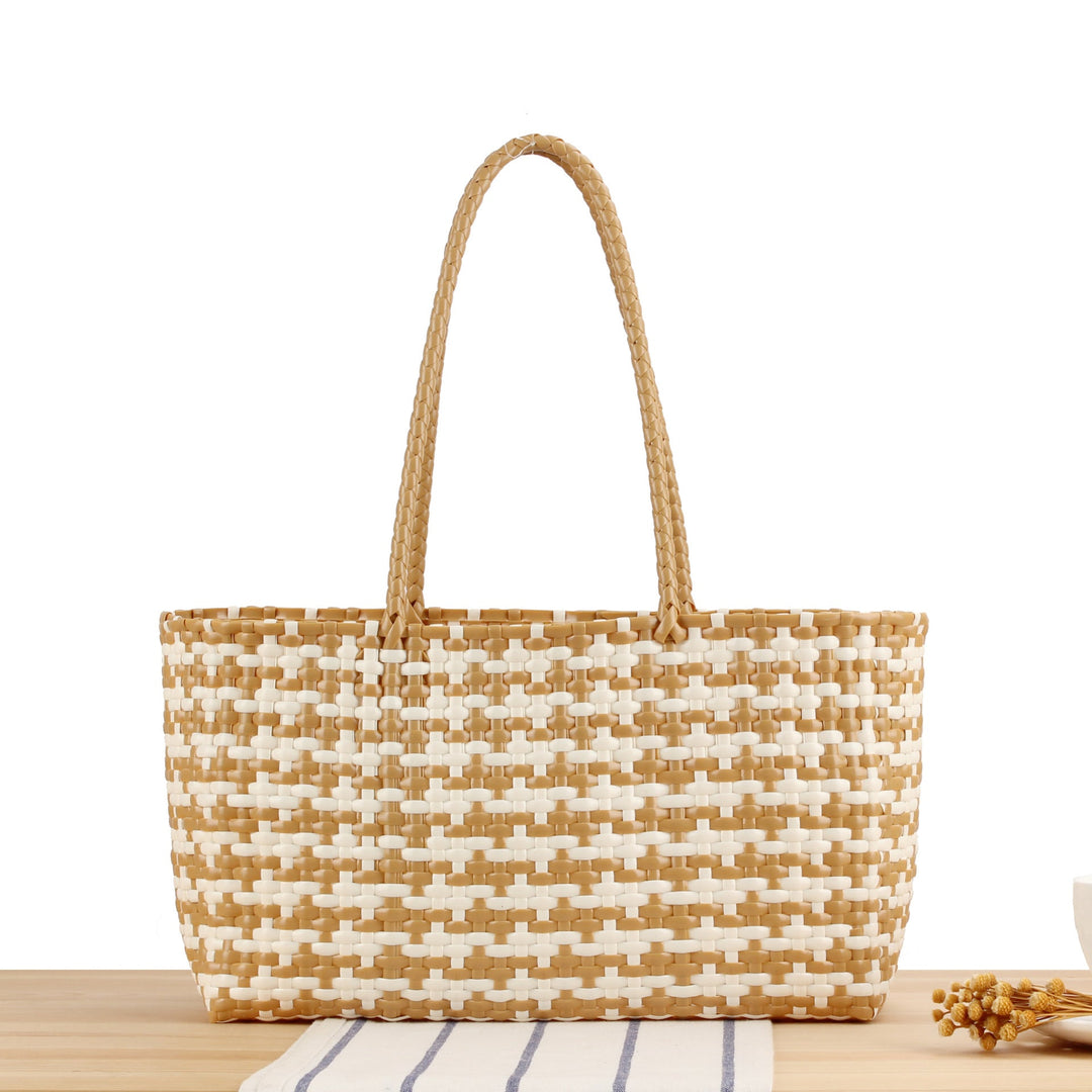 Braided Tote Bag with Stylish Patterns Kalsten