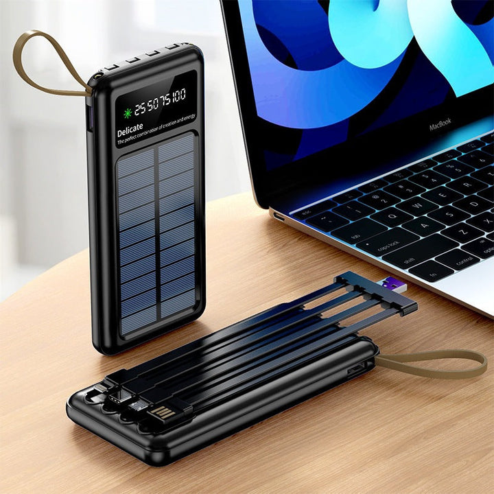 Solar-powered power bank with digital display and innovative fast charging function Kalsten