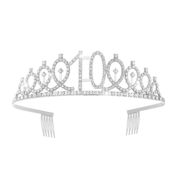 Women's Crystal-Embellished Tiara with Elegant Design Kalsten