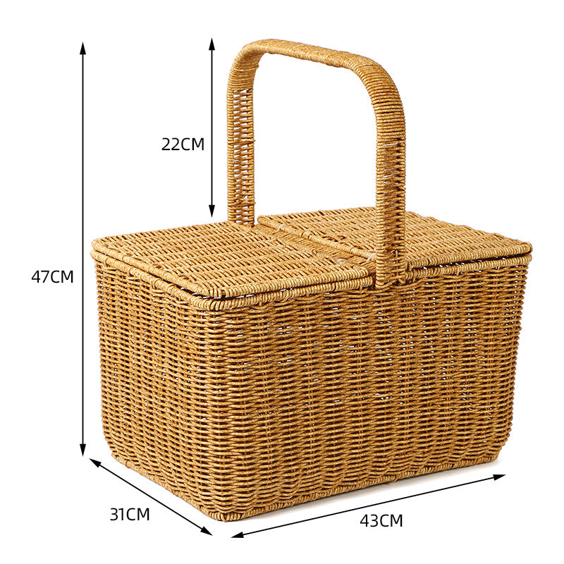 Women braided picnic basket Kalsten