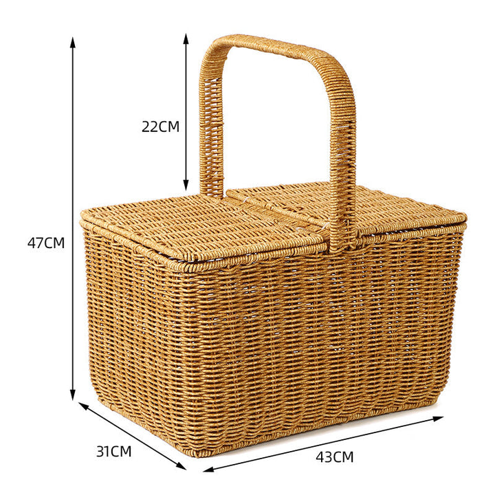 Women braided picnic basket Kalsten