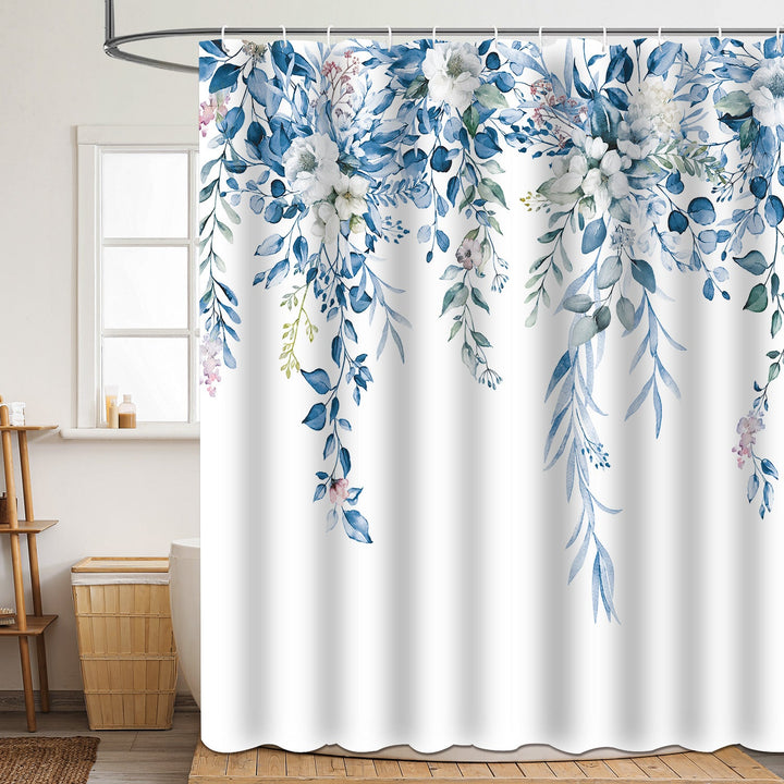 Floral Patterned Bathroom Shower Curtain Kalsten