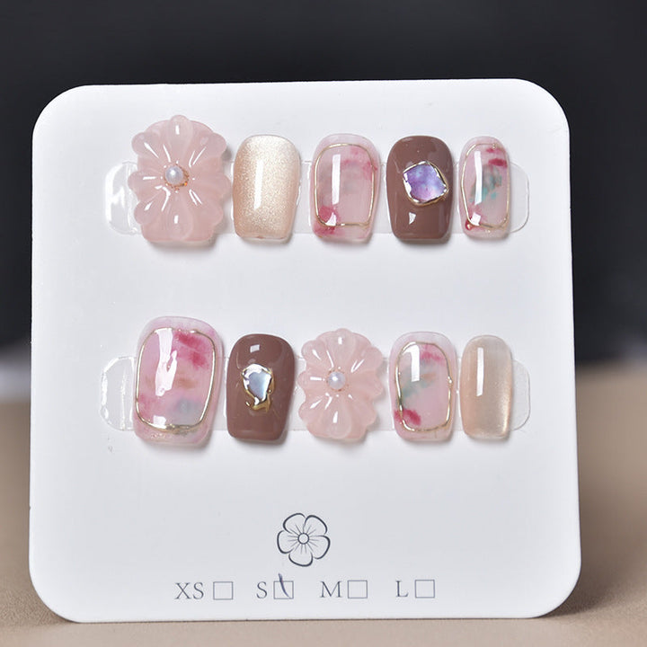 3D Embellished Press-On Nail Art Set Kalsten