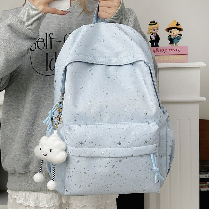Backpack Made of Durable Material with Sparkling Stars Kalsten