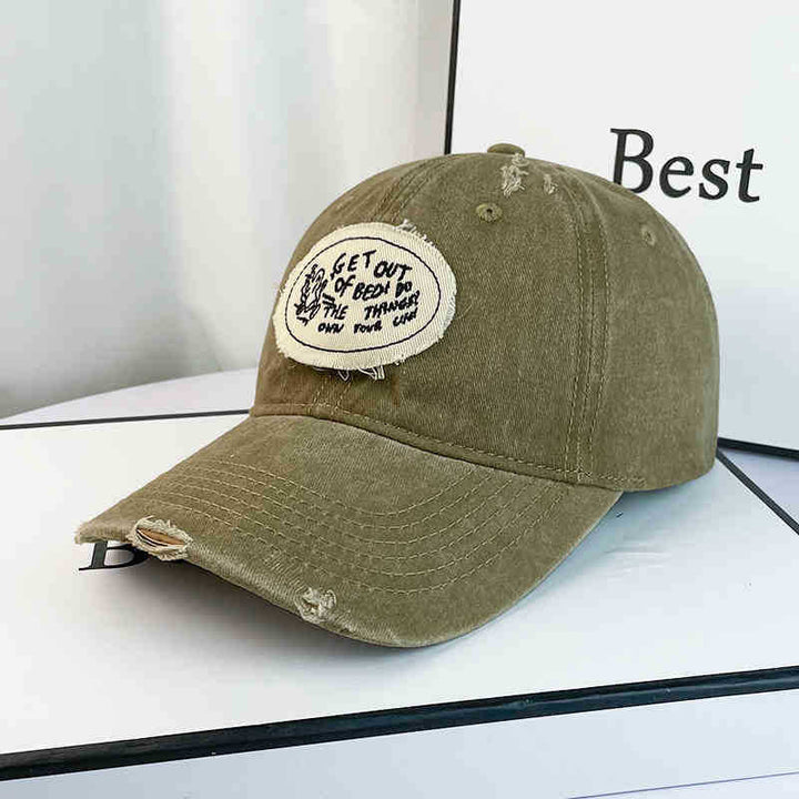 Women's Casual Distressed Cotton Baseball Cap Kalsten