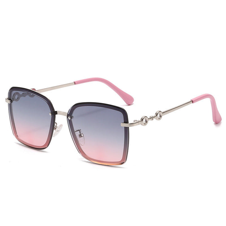 Women's square sunglasses with mirrored lenses and elegant detail Kalsten