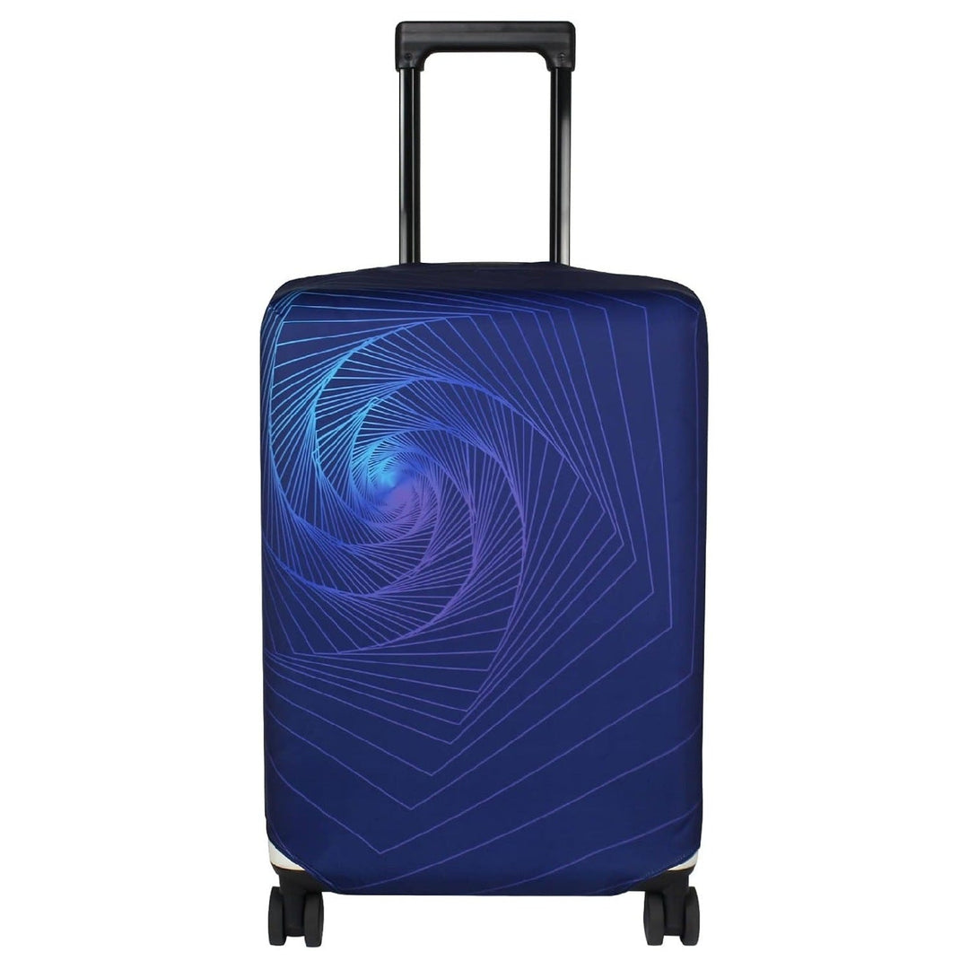 Unisex non-elastic suitcase cover with mandala motif, stretch protective cover for telescopic handle and wheels Kalsten