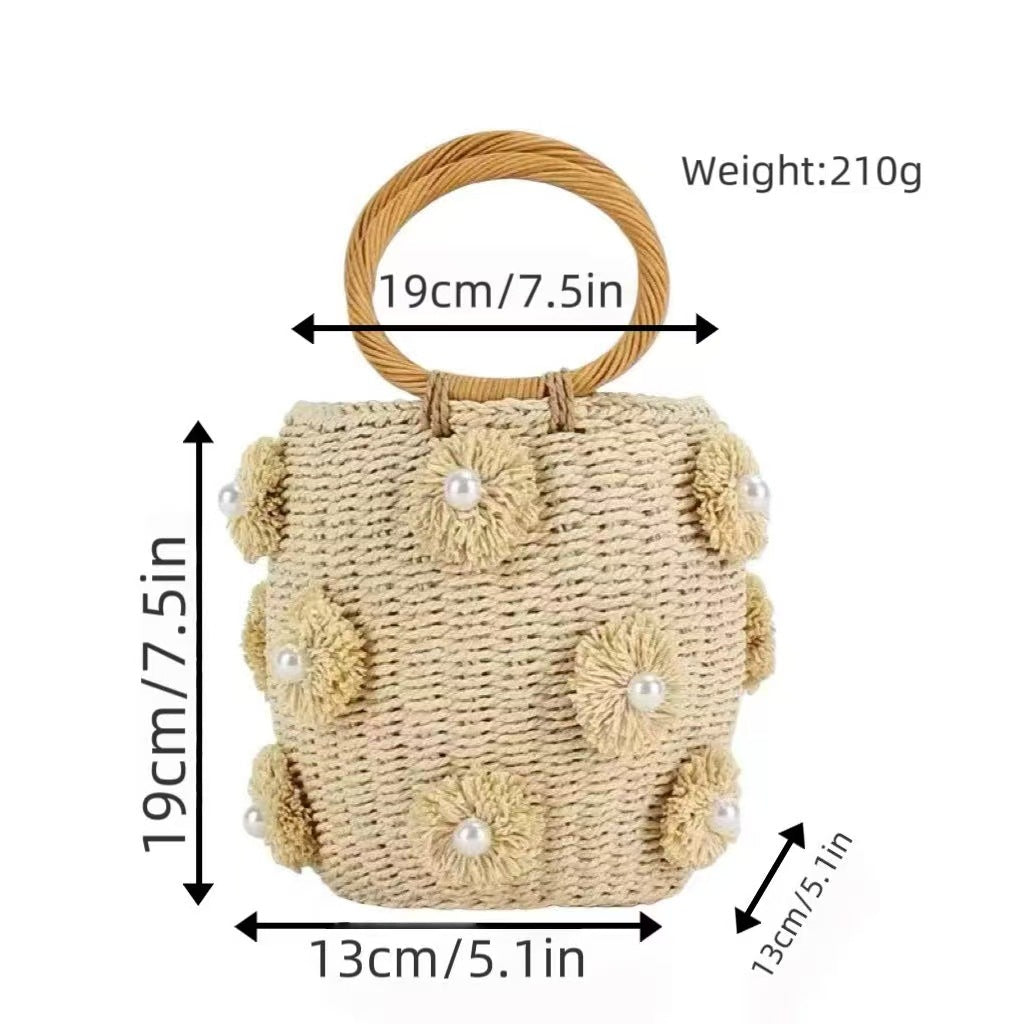 Refined handbag with pearl applications Kalsten