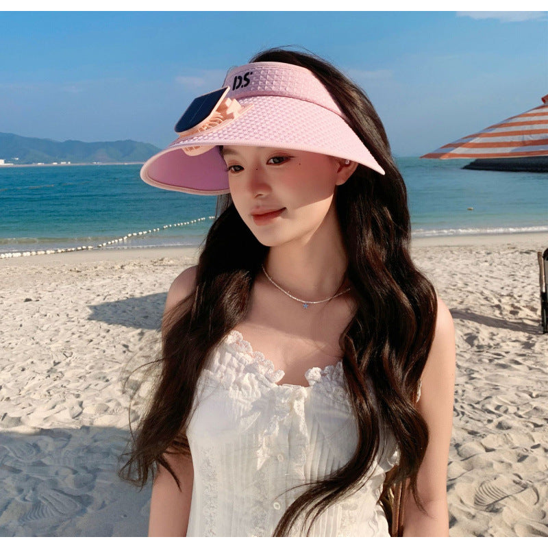 adjustable sun visor with integrated mini fan and UV protection Kalsten