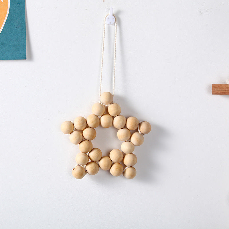 Decorative Wooden Star Wall Hanging Acalora