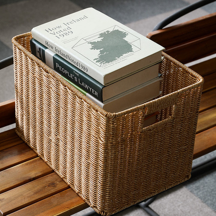 Rectangular Woven Storage Bin Kalsten