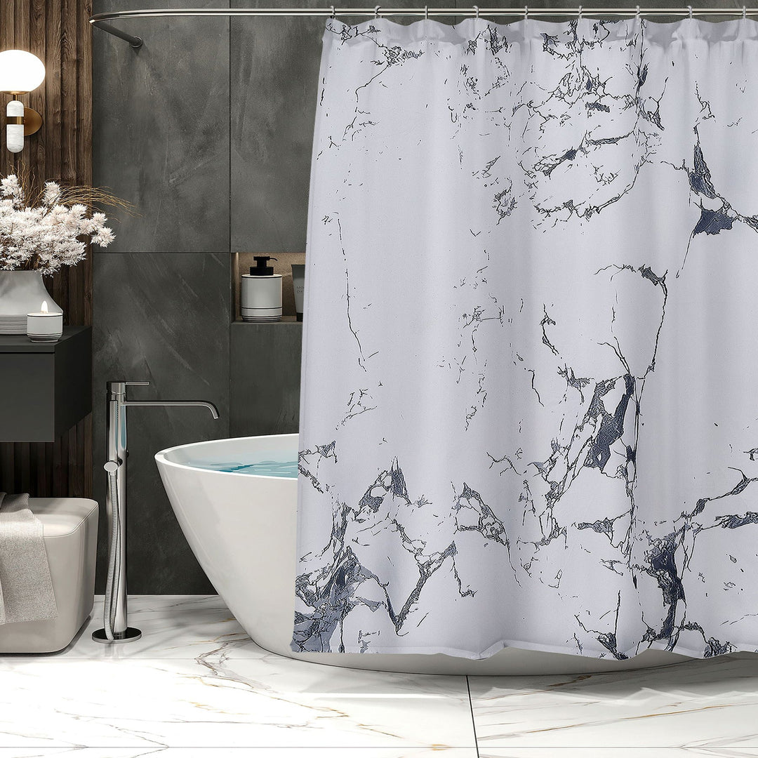Marble Pattern Waterproof Shower Curtain Kalsten