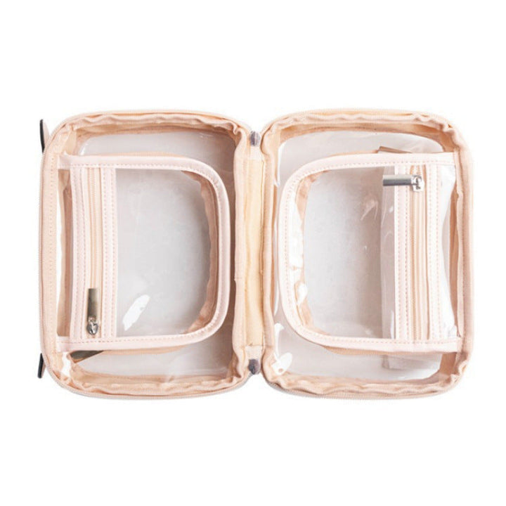 Cosmetic storage bag with transparent compartments Kalsten