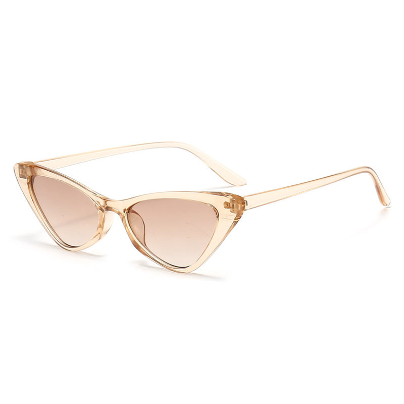 Women's Stylish Cat-Eye Sunglasses with Glossy Plastic Frame Kalsten