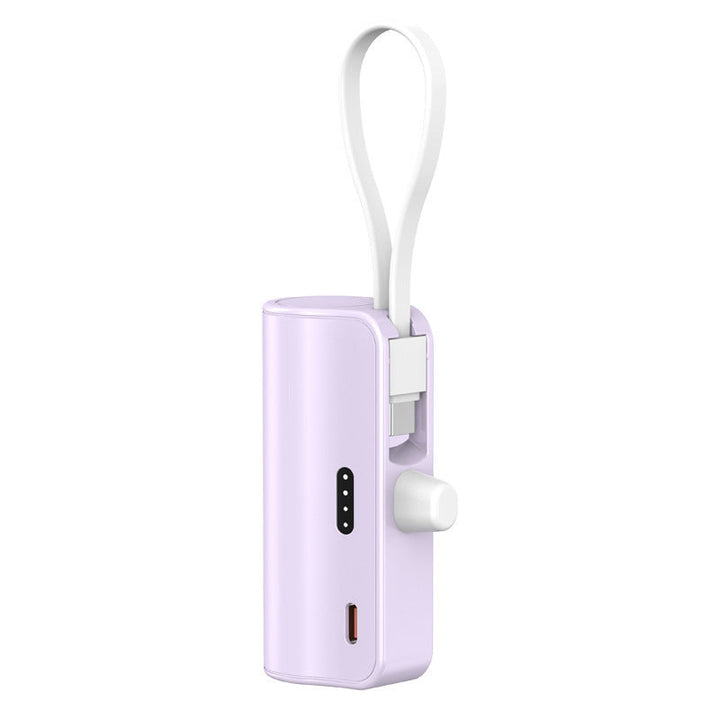 Portable power bank with integrated charging cable and compact design Kalsten