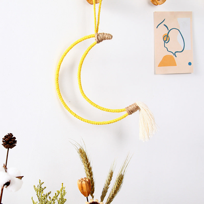 Macrame Crescent Wall Decor Acalora