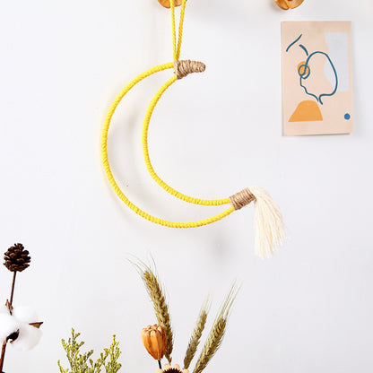 Macrame Crescent Wall Decor Acalora