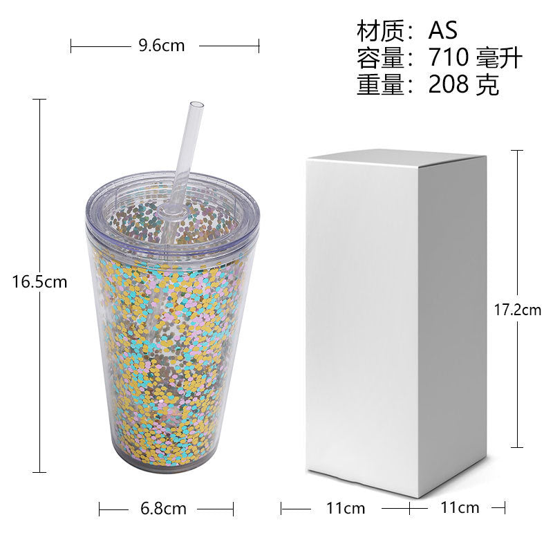 Unisex Drinking Cup with Glitter Kalsten