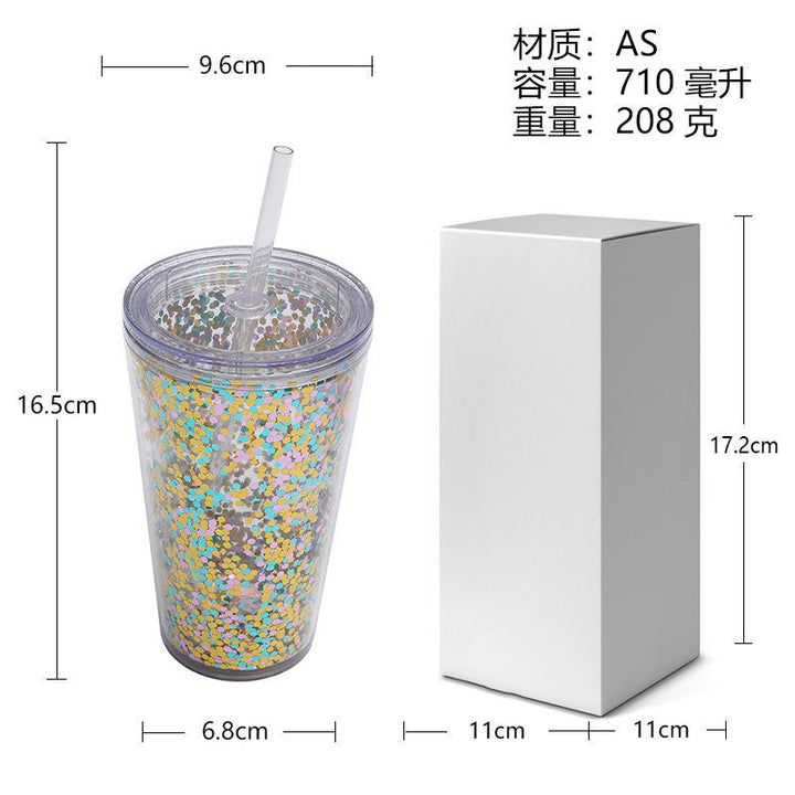 Unisex Drinking Cup with Glitter Kalsten