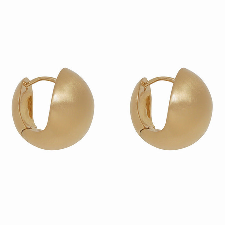 Elegant earrings made of high-gloss metal Kalsten