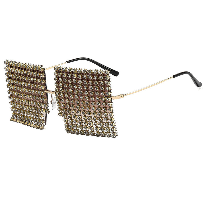 Women's sunglasses with sparkling crystal frame and eye-catching structured design Kalsten
