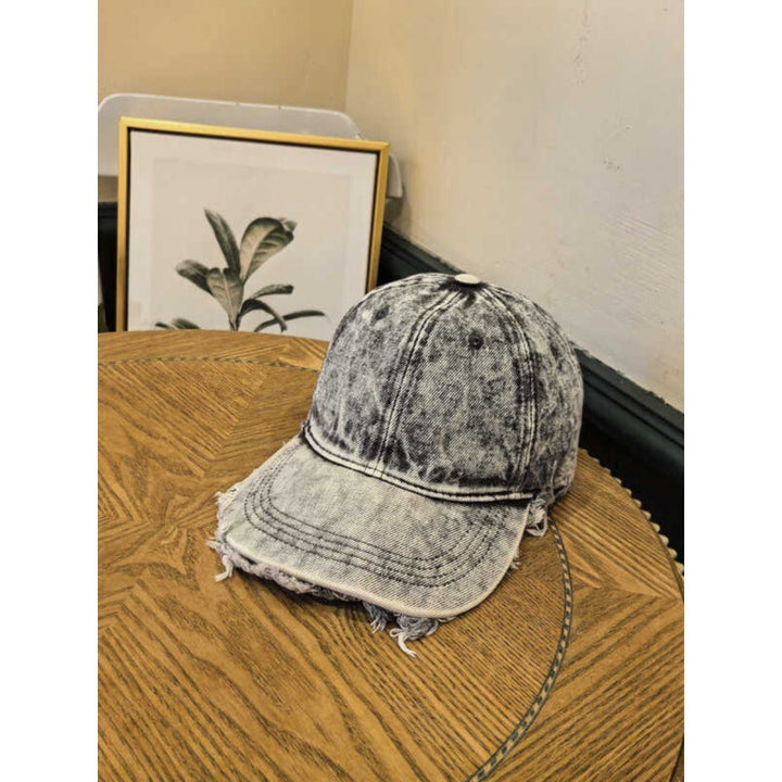 Men's Distressed Denim Baseball Cap Kalsten 1784270742