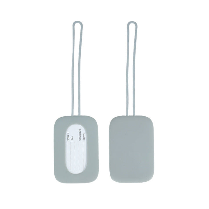silicone luggage tag with ID window and elastic strap Kalsten