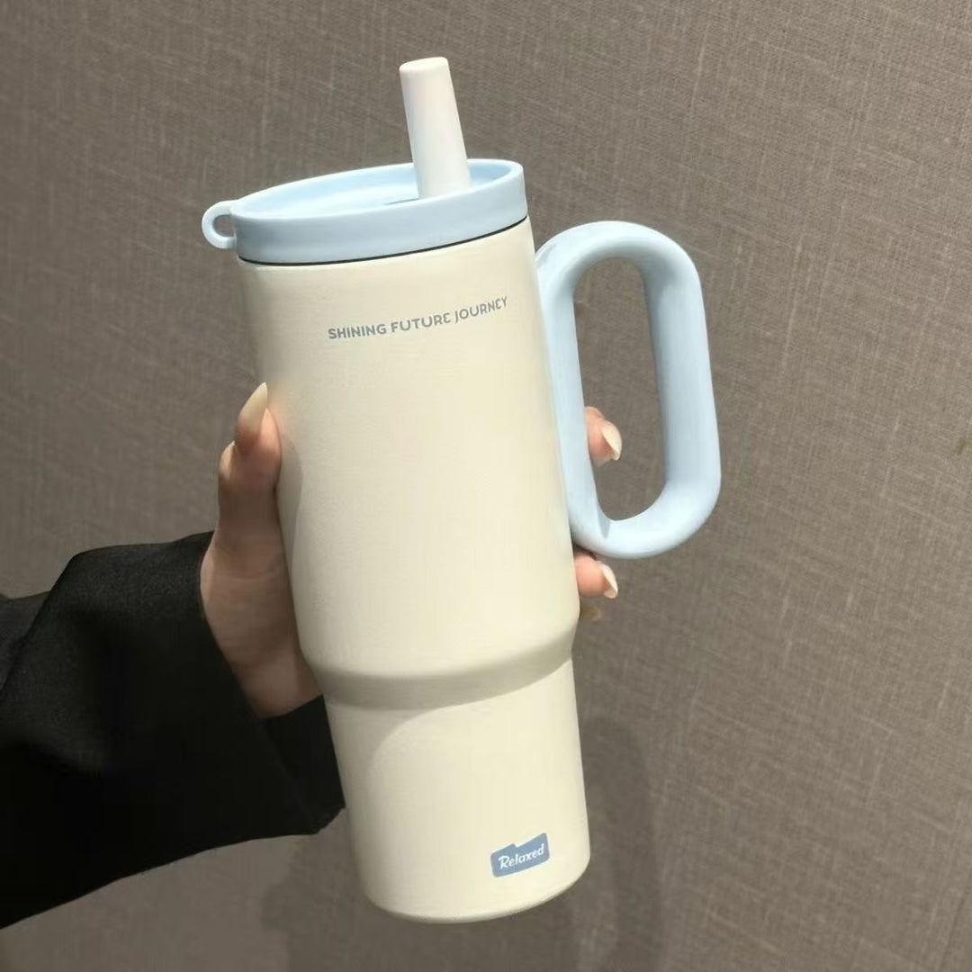 Women's thermos cup with practical double drinking system Kalsten