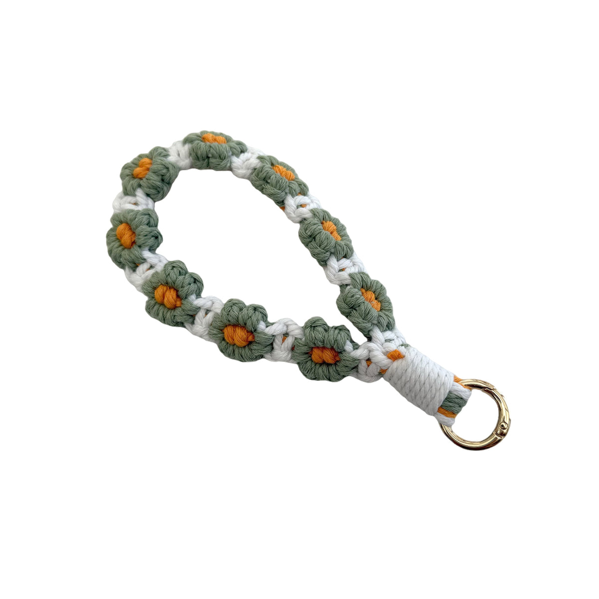 Floral Macrame Keychain Holder Acalora