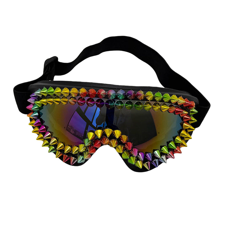 Ladies extravagant ski goggles with colorful studs Kalsten