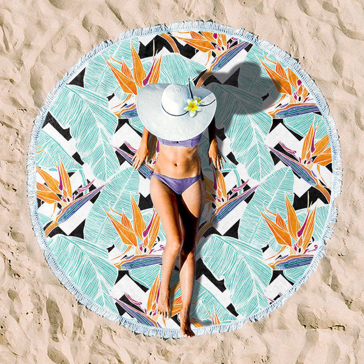 Rundstrand towel with unique sunset design Kalsten