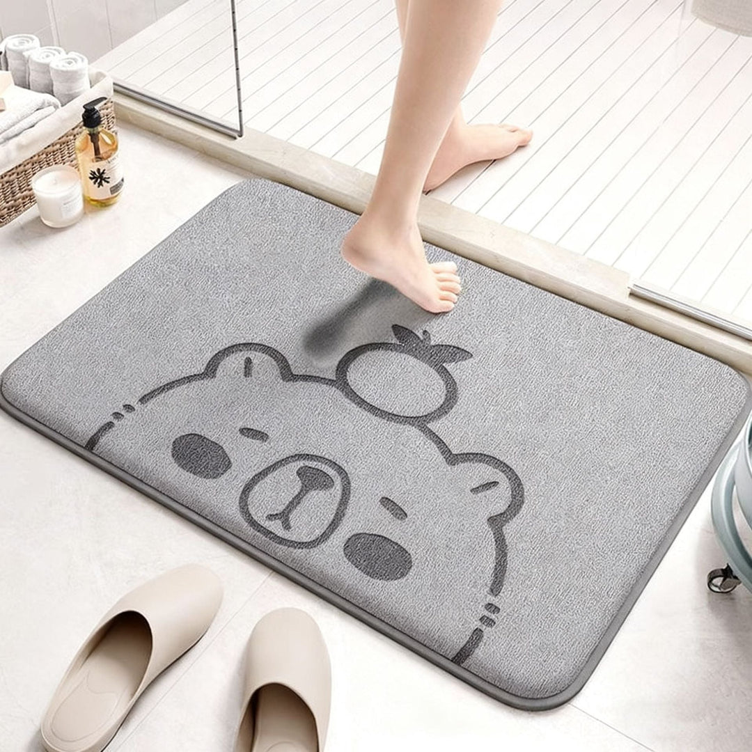 Absorbent Cartoon-Themed Bath Mat Kalsten