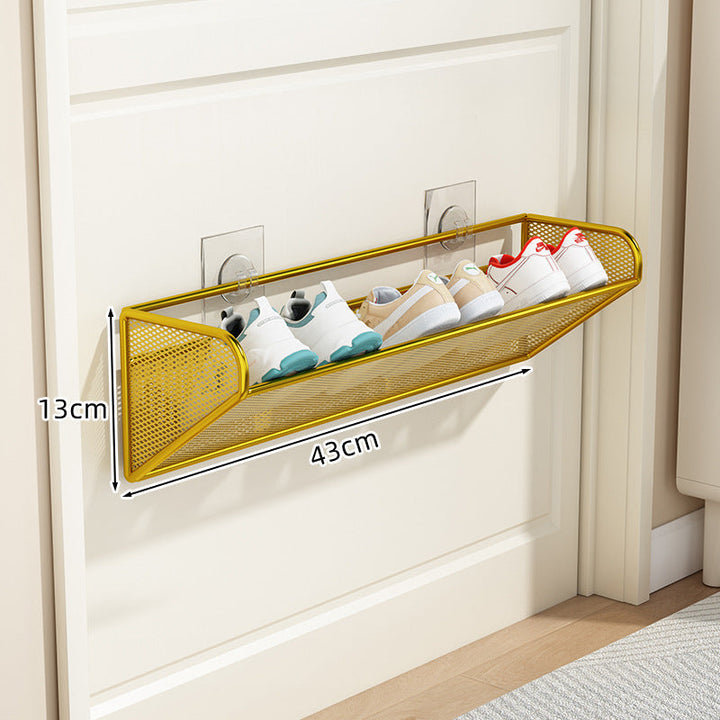 slim overdoor mesh shoe rack organizer with ventilated angled shelf Kalsten