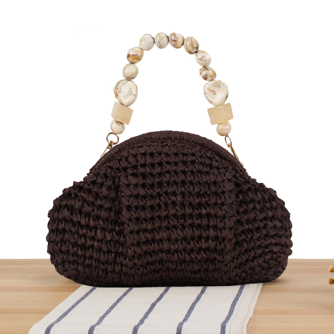 Handbag with innovative bead handle Kalsten