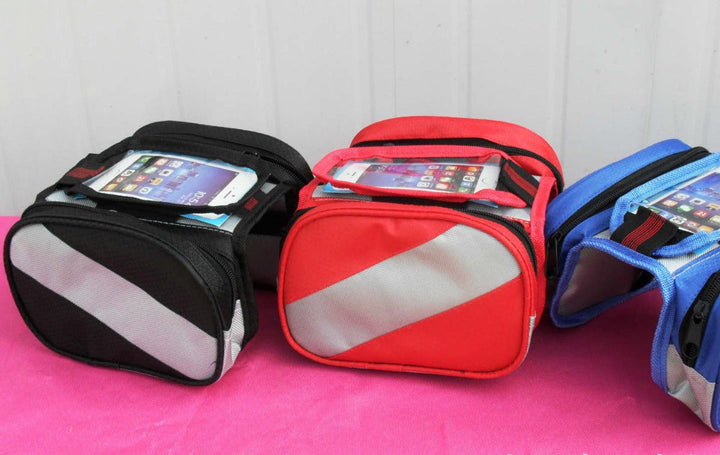waterproof bicycle handlebar bag with touch-screen phone pocket Kalsten
